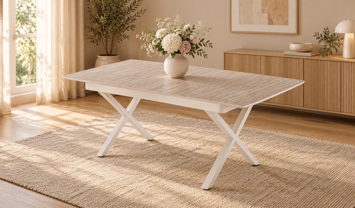 Apple extendable dining table 200–290 cm