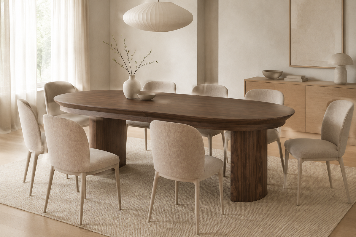 Como extendable dining table 200–290 cm – Walnut