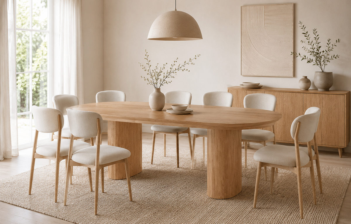 Como extendable dining table 200–290 cm – Natural oak