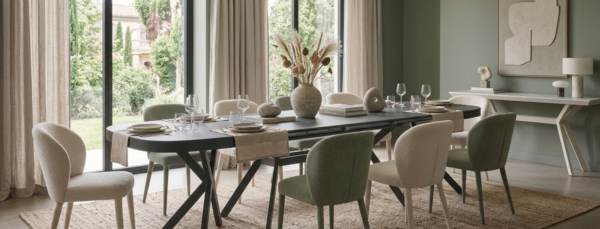 Golf extendable dining table 120–312 cm