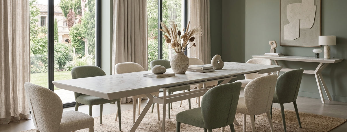 Mango extendable dining table 160–360 cm