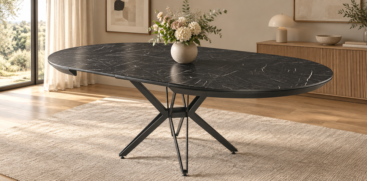 Pacific extending dining table 130–226 cm