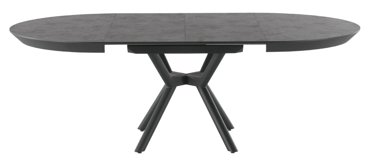 Round extendable dining table 130–226 cm