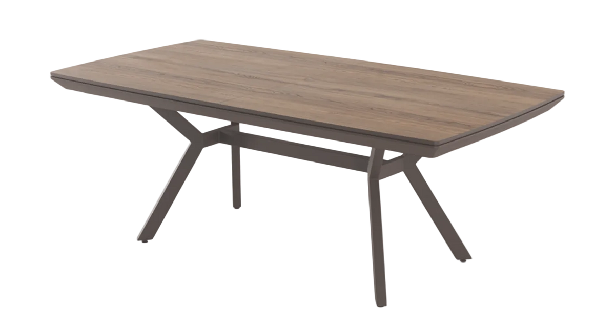 Titanium extendable dining table 180–260 cm