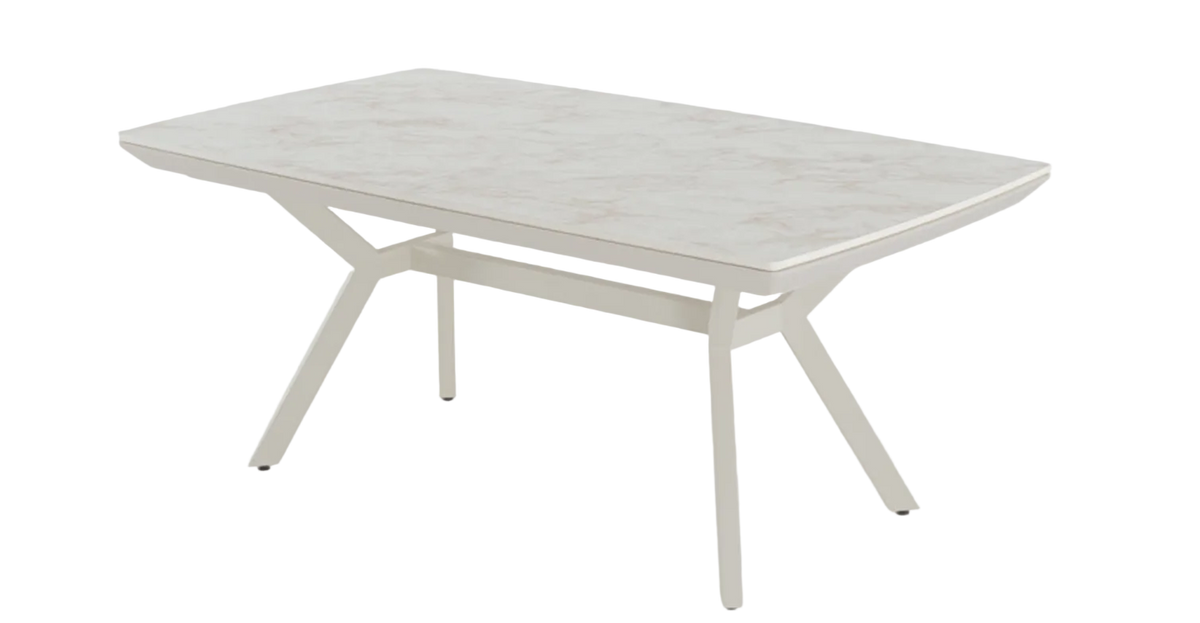 Titanium extendable dining table 180–260 cm
