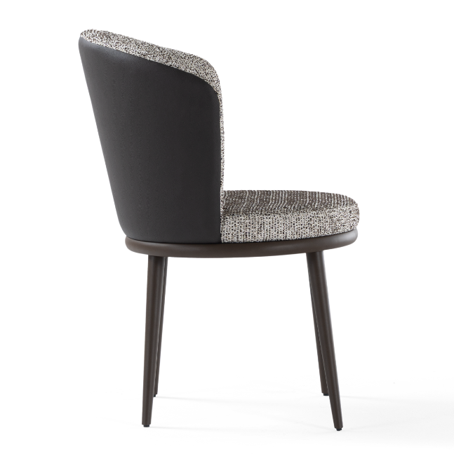 Lipa upholstered dining chair with a wrap-around back
