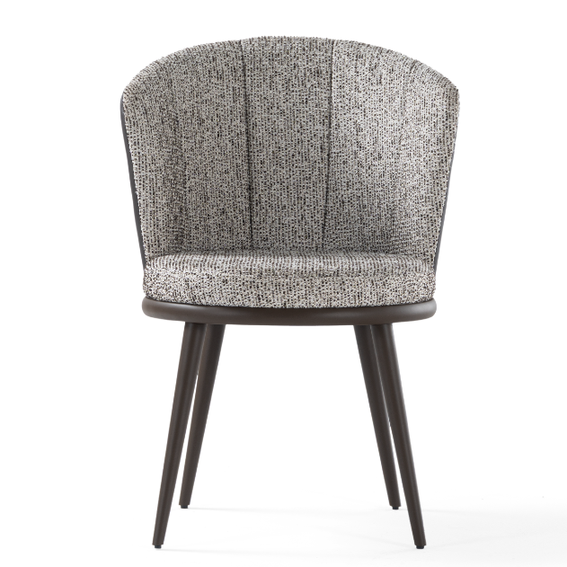 Lipa upholstered dining chair with a wrap-around back