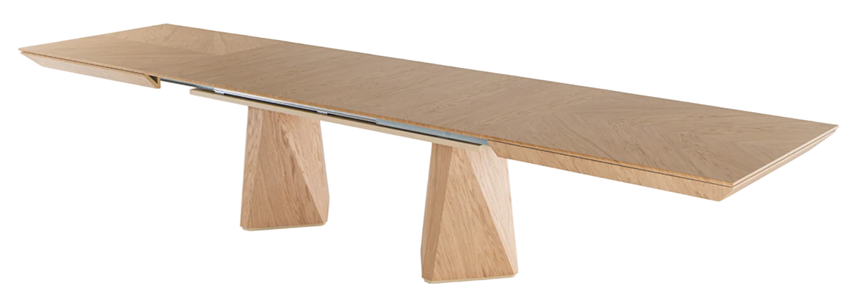 Diamond extendable dining table 200–400 cm – Natural oak