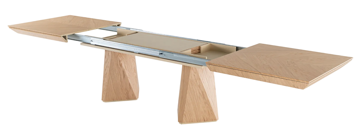 Diamond extendable dining table 200–400 cm – Natural oak