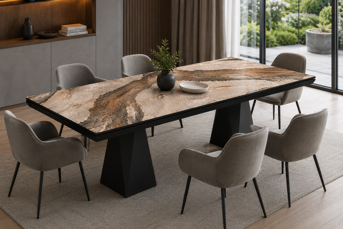 Diamond extendable dining table 200–400 cm