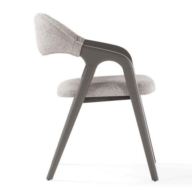 Verona upholstered dining chair with armrests